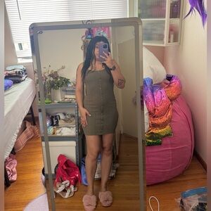 Aeropostale Olive Green Mini Dress